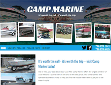 Tablet Screenshot of campmarine.com